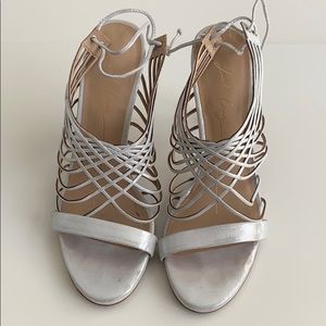 Vero Cuoio Lola Cruz Silver heels